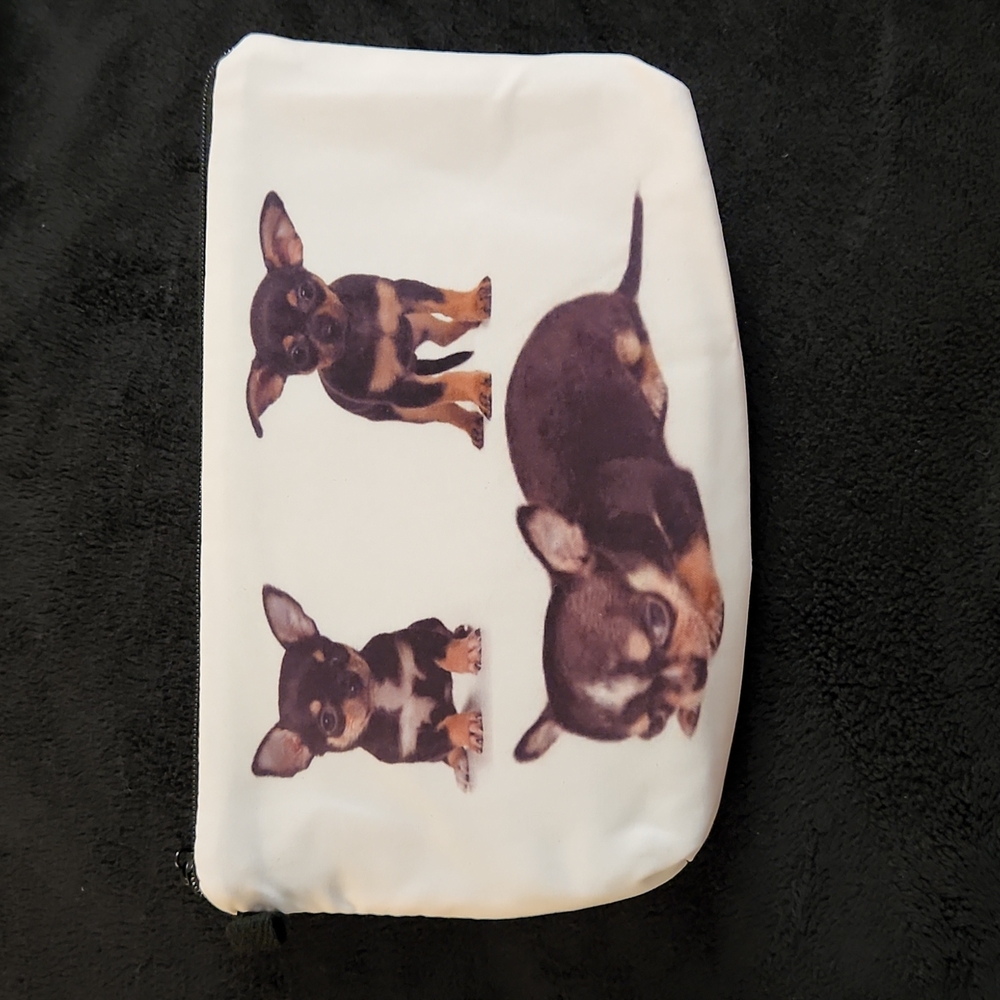 NEW- Cosmetic Bag- Dogs - Chihuahuas